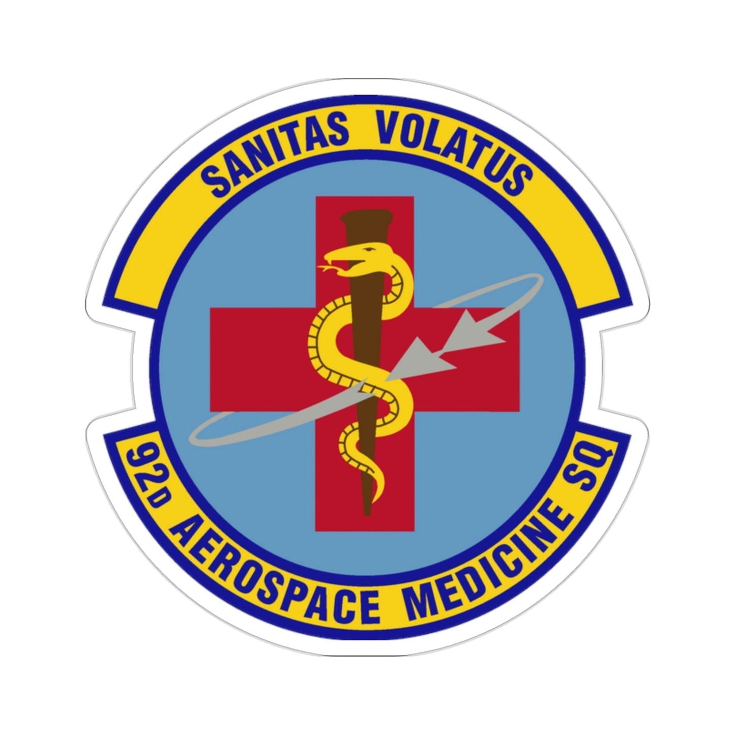 92d Aerospace Medicine Squadron (U.S. Air Force) STICKER Vinyl Die-Cut Decal-2 Inch-The Sticker Space