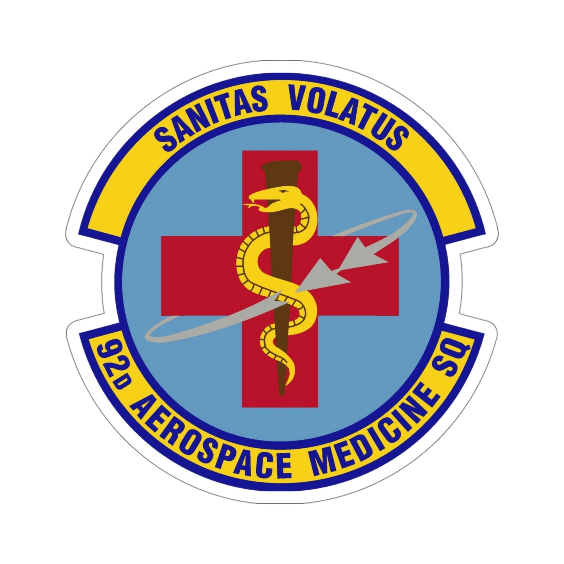 92d Aerospace Medicine Squadron (U.S. Air Force) STICKER Vinyl Die-Cut Decal-4 Inch-The Sticker Space