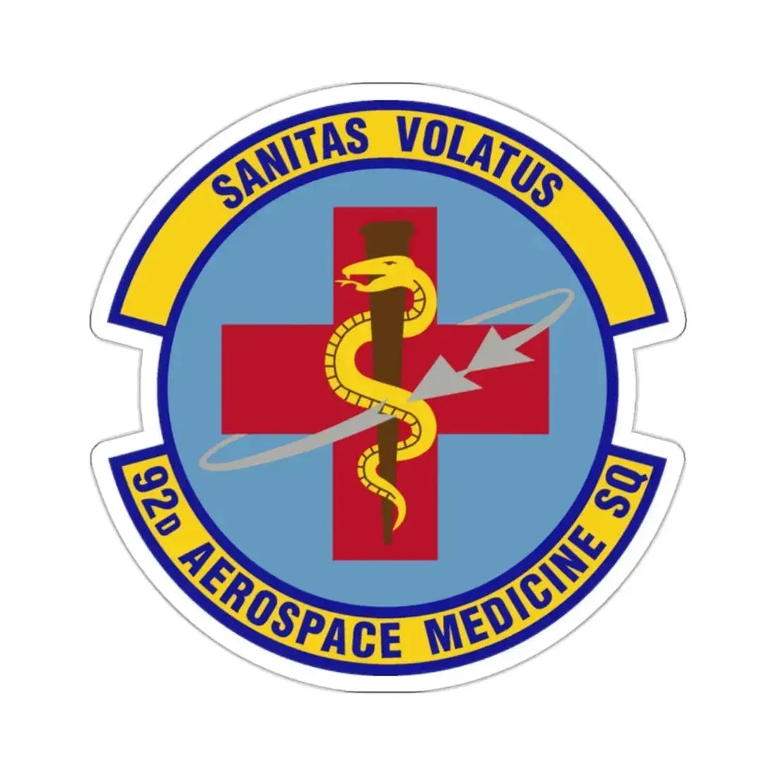 92d Aerospace Medicine Squadron (U.S. Air Force) STICKER Vinyl Kiss-Cut Decal - The Sticker Space