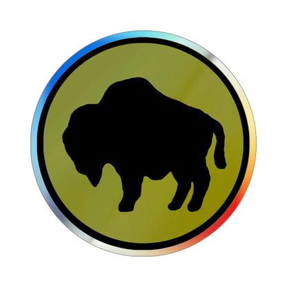 92nd Infantry Division (U.S. Army) Holographic STICKER Die-Cut Vinyl Decal-4 Inch-The Sticker Space