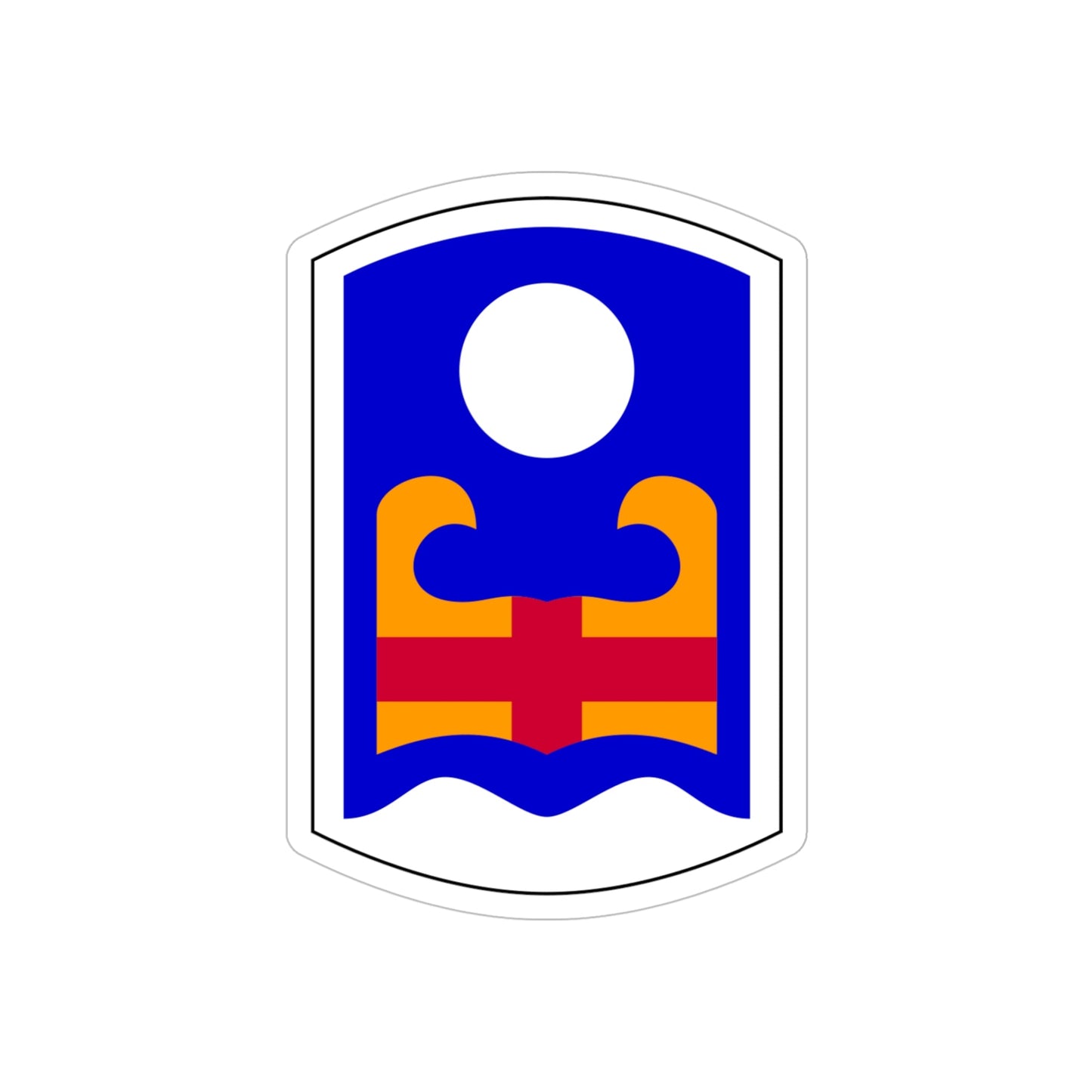 92nd Maneuver Enhancement Brigade (U.S. Army) REVERSE PRINT Transparent STICKER-5 Inch-The Sticker Space