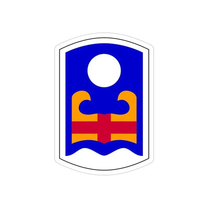 92nd Maneuver Enhancement Brigade (U.S. Army) REVERSE PRINT Transparent Die-Cut STICKER 5 Inch Die-Cut Transparent - The Sticker Space