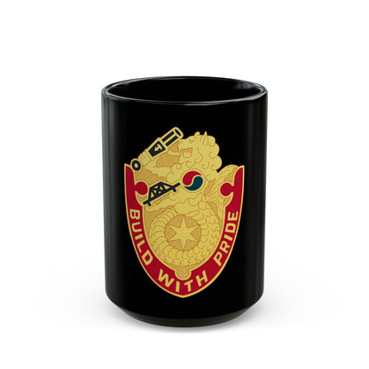 93 Engineer Battalion (U.S. Army) Black Coffee Mug-15oz-The Sticker Space