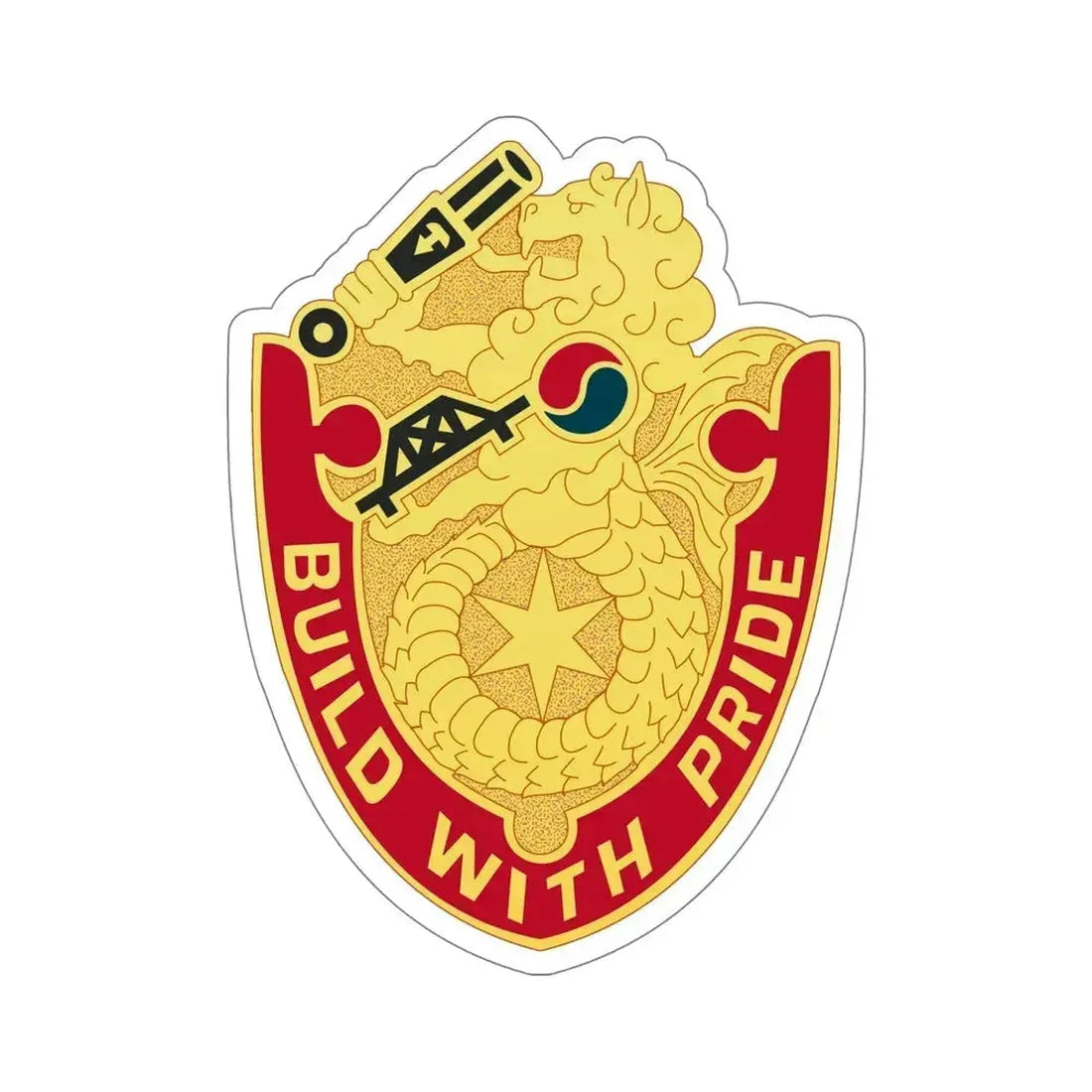 93 Engineer Battalion (U.S. Army) STICKER Vinyl Die-Cut Decal 6 Inch - The Sticker Space