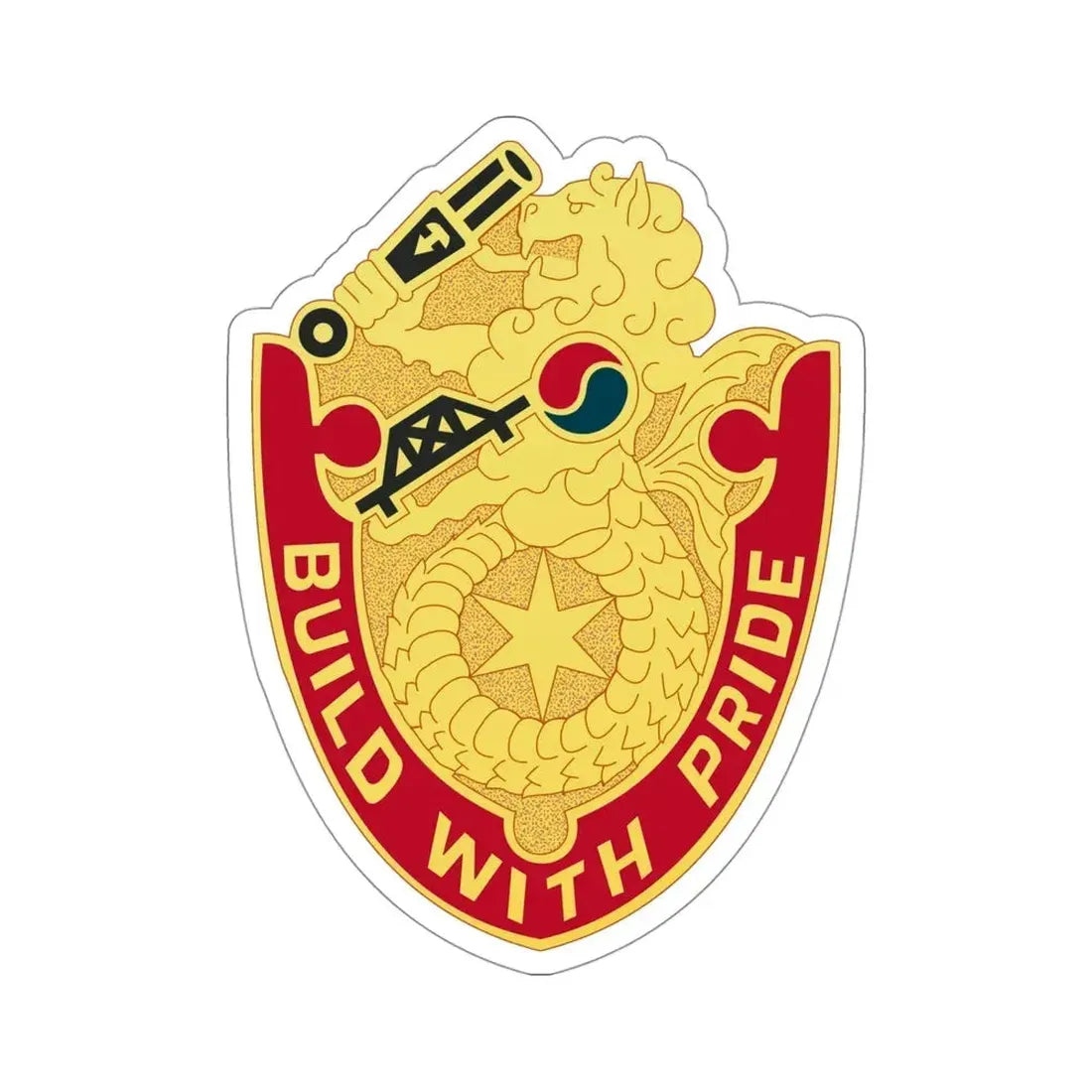 93 Engineer Battalion (U.S. Army) STICKER Vinyl Die-Cut Decal - The Sticker Space