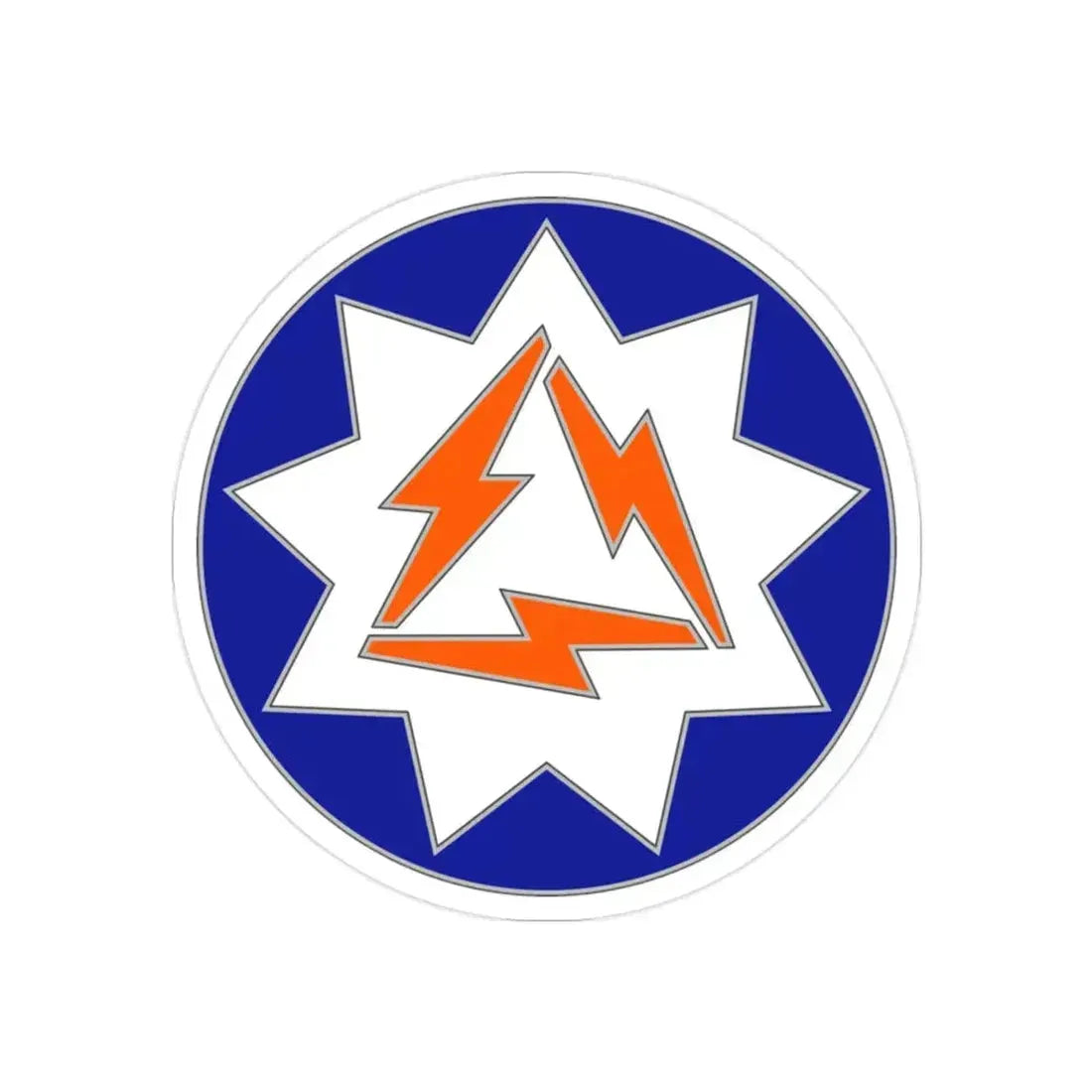 93 Signal Brigade (U.S. Army) REVERSE PRINT Transparent Die-Cut STICKER 2 Inch Die-Cut Transparent - The Sticker Space