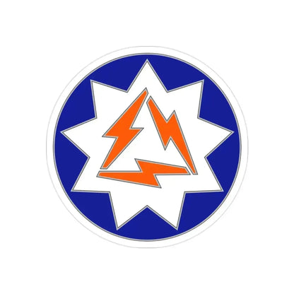 93 Signal Brigade (U.S. Army) REVERSE PRINT Transparent Die-Cut STICKER 2 Inch Die-Cut Transparent - The Sticker Space