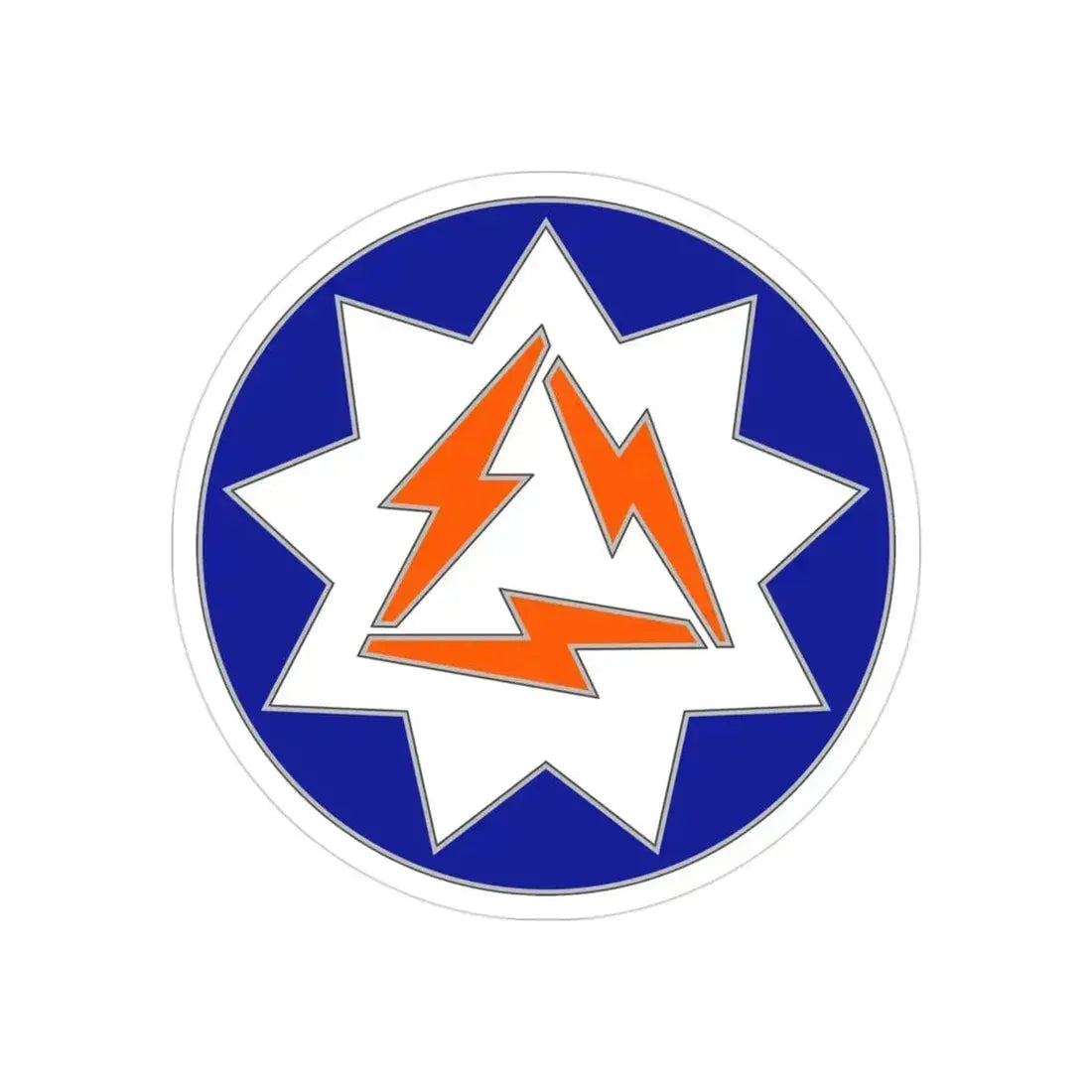 93 Signal Brigade (U.S. Army) REVERSE PRINT Transparent Die-Cut STICKER 3 Inch Die-Cut Transparent - The Sticker Space