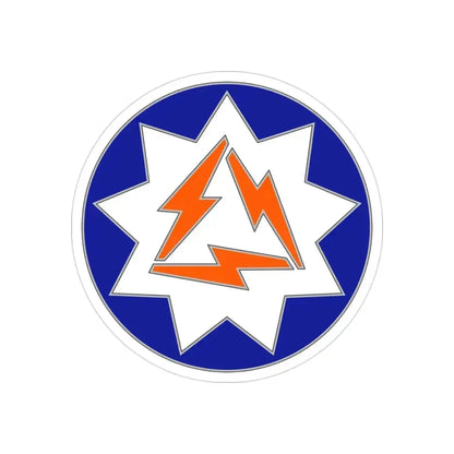 93 Signal Brigade (U.S. Army) REVERSE PRINT Transparent Die-Cut STICKER 3 Inch Die-Cut Transparent - The Sticker Space