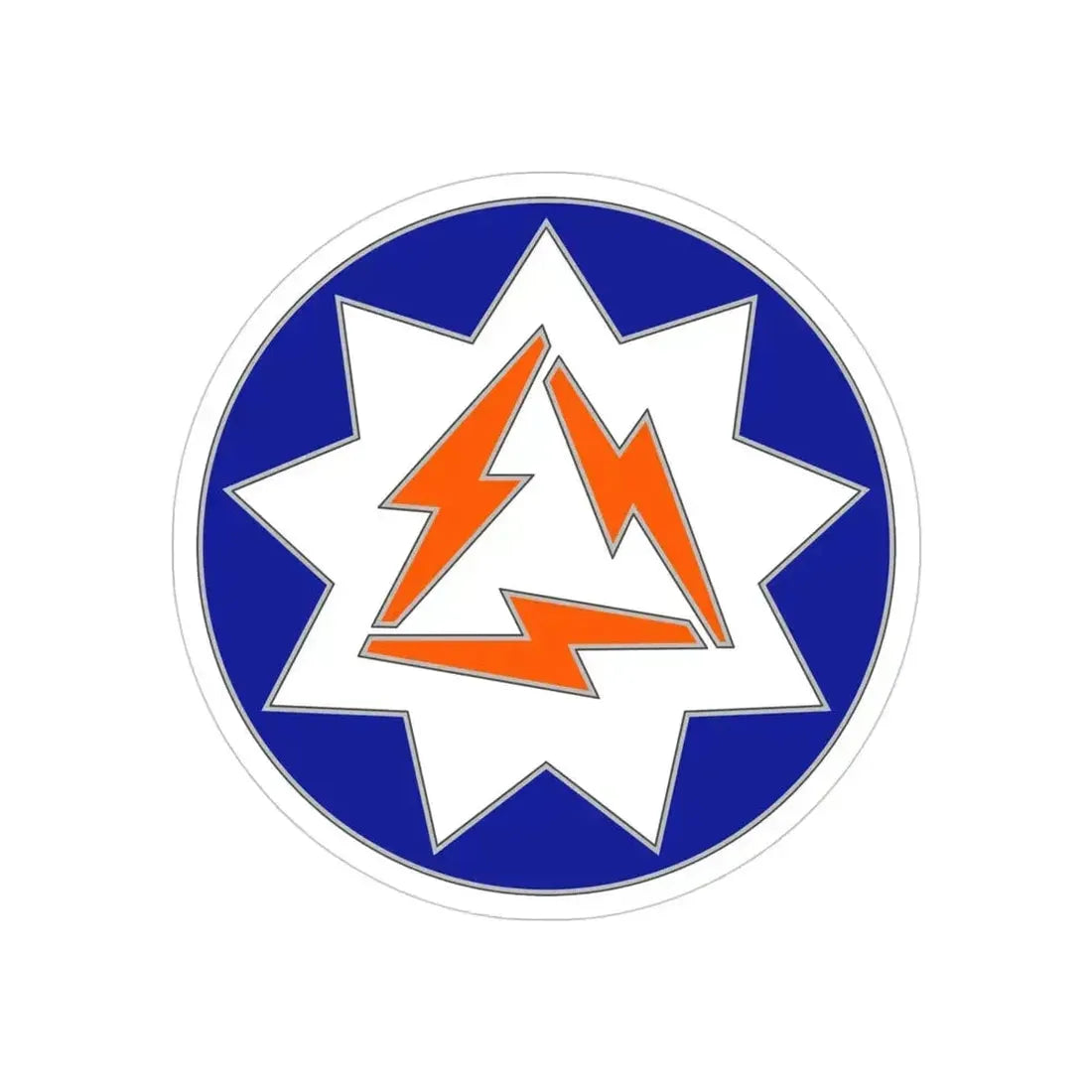 93 Signal Brigade (U.S. Army) REVERSE PRINT Transparent Die-Cut STICKER 4 Inch Die-Cut Transparent - The Sticker Space