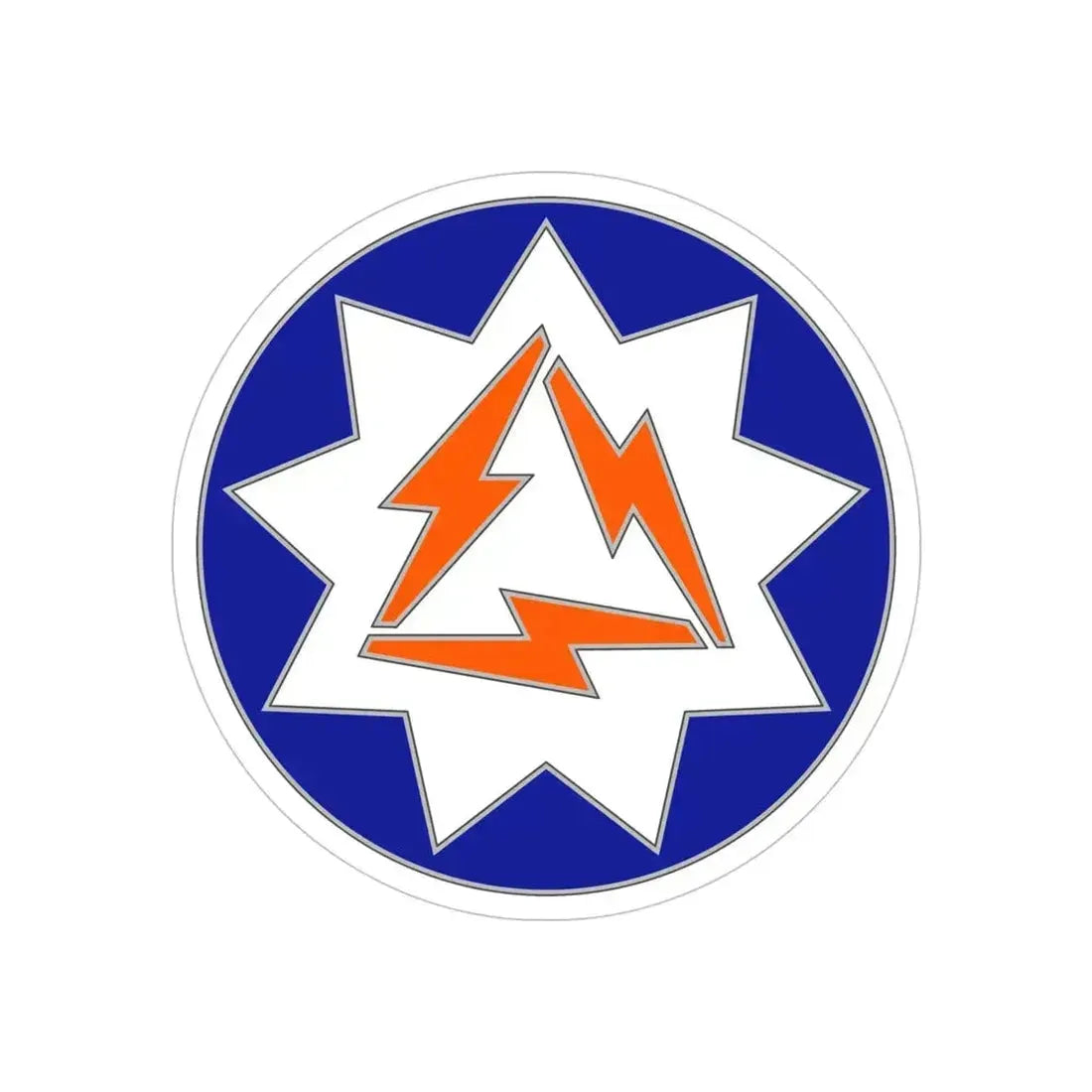 93 Signal Brigade (U.S. Army) REVERSE PRINT Transparent Die-Cut STICKER 5 Inch Die-Cut Transparent - The Sticker Space