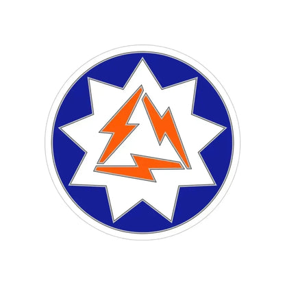 93 Signal Brigade (U.S. Army) REVERSE PRINT Transparent Die-Cut STICKER 5 Inch Die-Cut Transparent - The Sticker Space