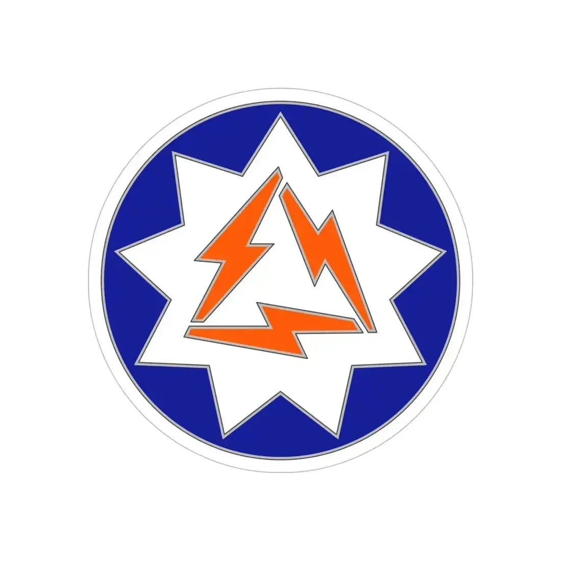 93 Signal Brigade (U.S. Army) REVERSE PRINT Transparent Die-Cut STICKER 6 Inch Die-Cut Transparent - The Sticker Space