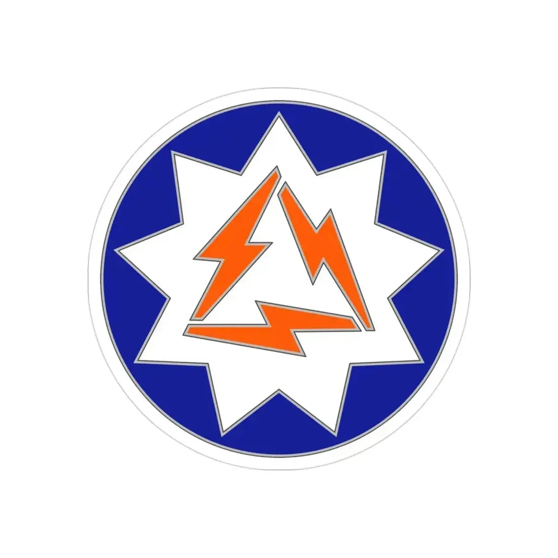 93 Signal Brigade (U.S. Army) REVERSE PRINT Transparent Die-Cut STICKER - The Sticker Space