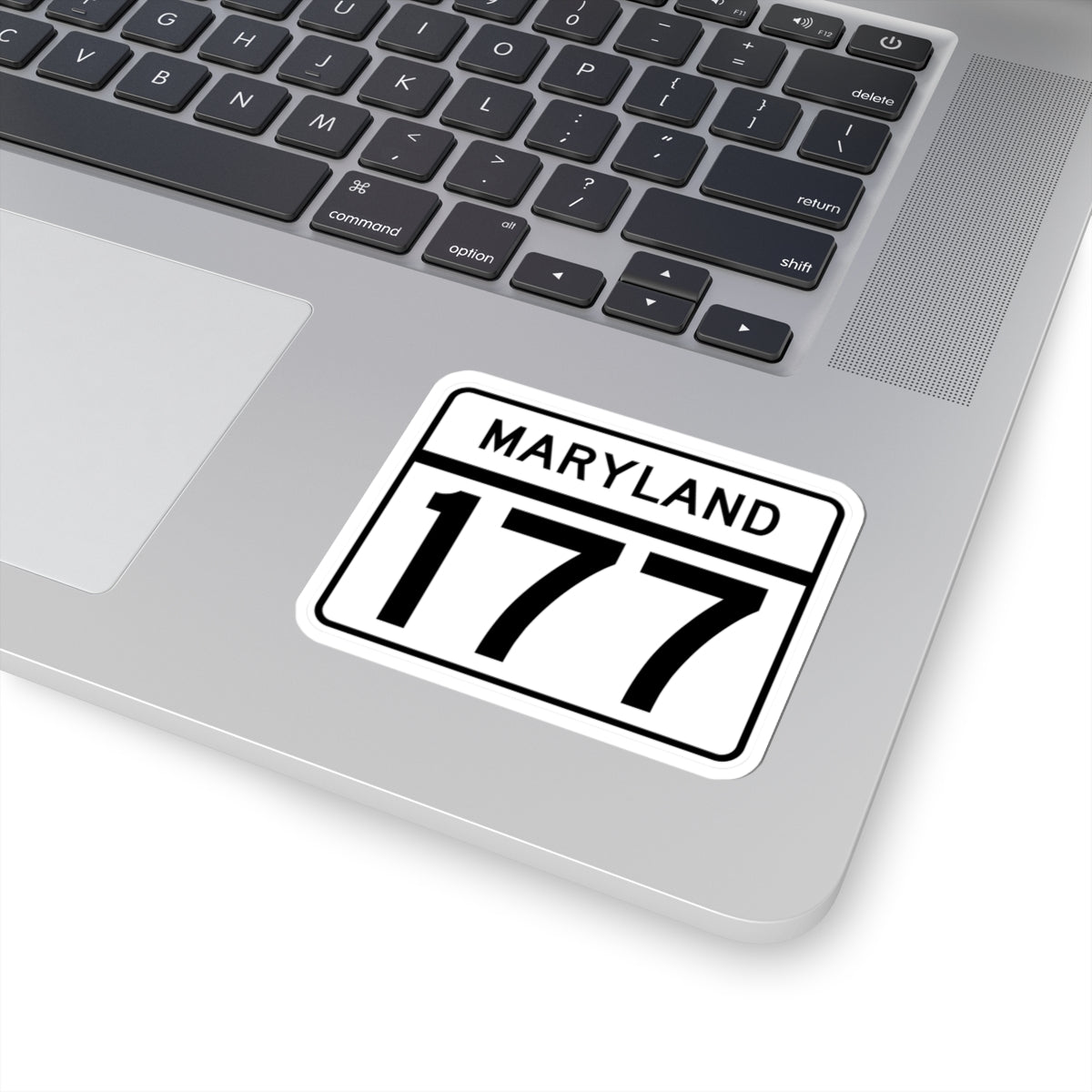 MD Route 177 (Maryland) (Road Sign) STICKER Vinyl Kiss-Cut Decal