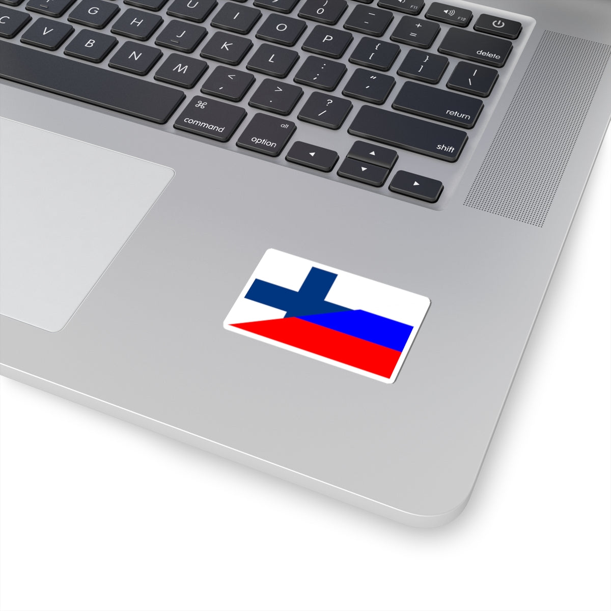 Flag of Finland and Russia (Finland) STICKER Vinyl Kiss-Cut Decal