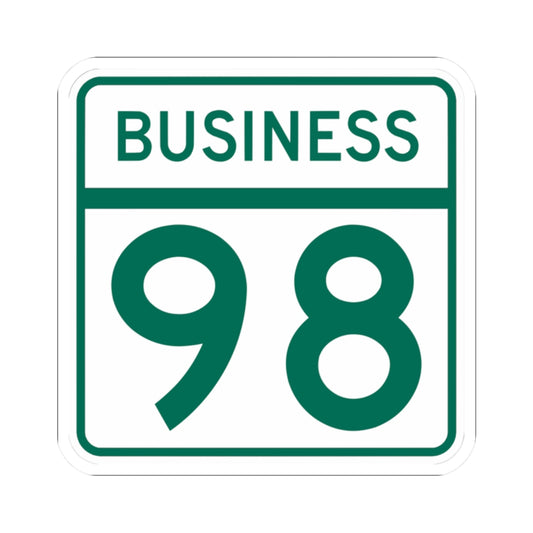MD Route 98 Business (Maryland) (Road Sign) STICKER Vinyl Kiss-Cut Decal