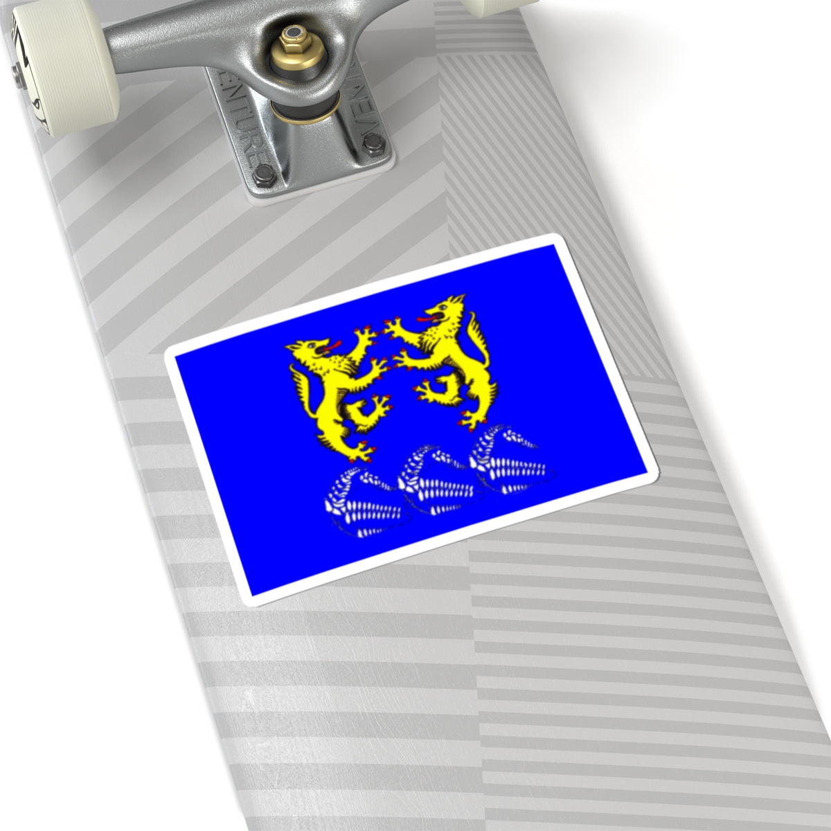 Flag Leskolovo Leningrad oblast (Russia) STICKER Vinyl Kiss-Cut Decal