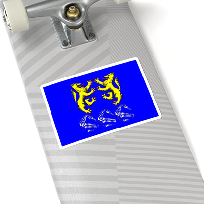 Flag Leskolovo Leningrad oblast (Russia) STICKER Vinyl Kiss-Cut Decal