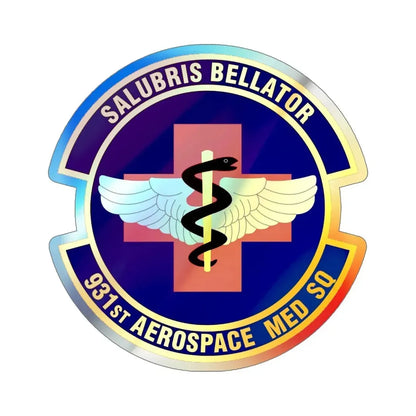 931 Aerospace Medicine Squadron AFRC (U.S. Air Force) Holographic STICKER Die-Cut Vinyl Decal - The Sticker Space