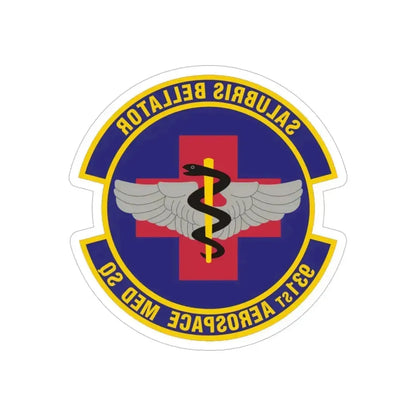 931 Aerospace Medicine Squadron AFRC (U.S. Air Force) REVERSE PRINT Transparent Die-Cut STICKER 6 Inch Die-Cut Transparent - The Sticker Space