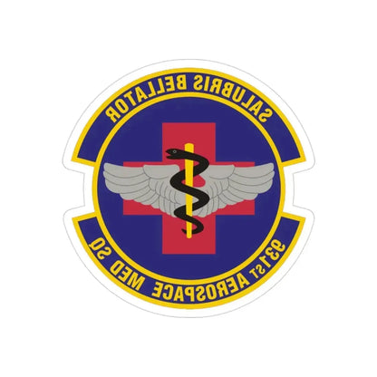 931 Aerospace Medicine Squadron AFRC (U.S. Air Force) REVERSE PRINT Transparent Die-Cut STICKER - The Sticker Space