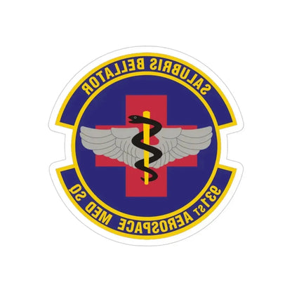 931 Aerospace Medicine Squadron AFRC (U.S. Air Force) REVERSE PRINT Transparent Die-Cut STICKER - The Sticker Space