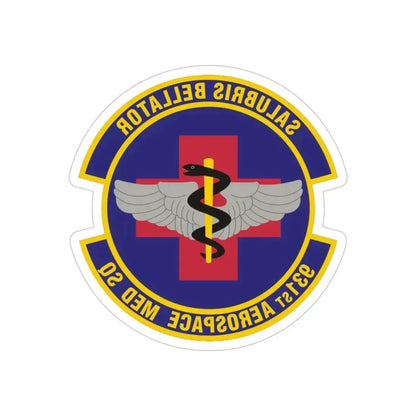 931 Aerospace Medicine Squadron AFRC (U.S. Air Force) REVERSE PRINT Transparent Die-Cut STICKER - The Sticker Space