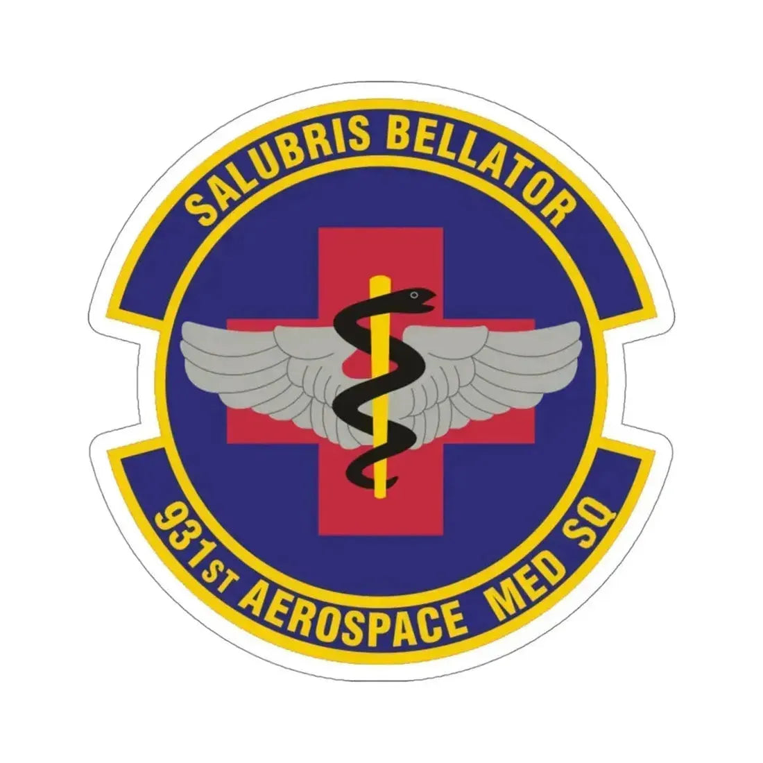 931 Aerospace Medicine Squadron AFRC (U.S. Air Force) STICKER Vinyl Die-Cut Decal 4 Inch - The Sticker Space