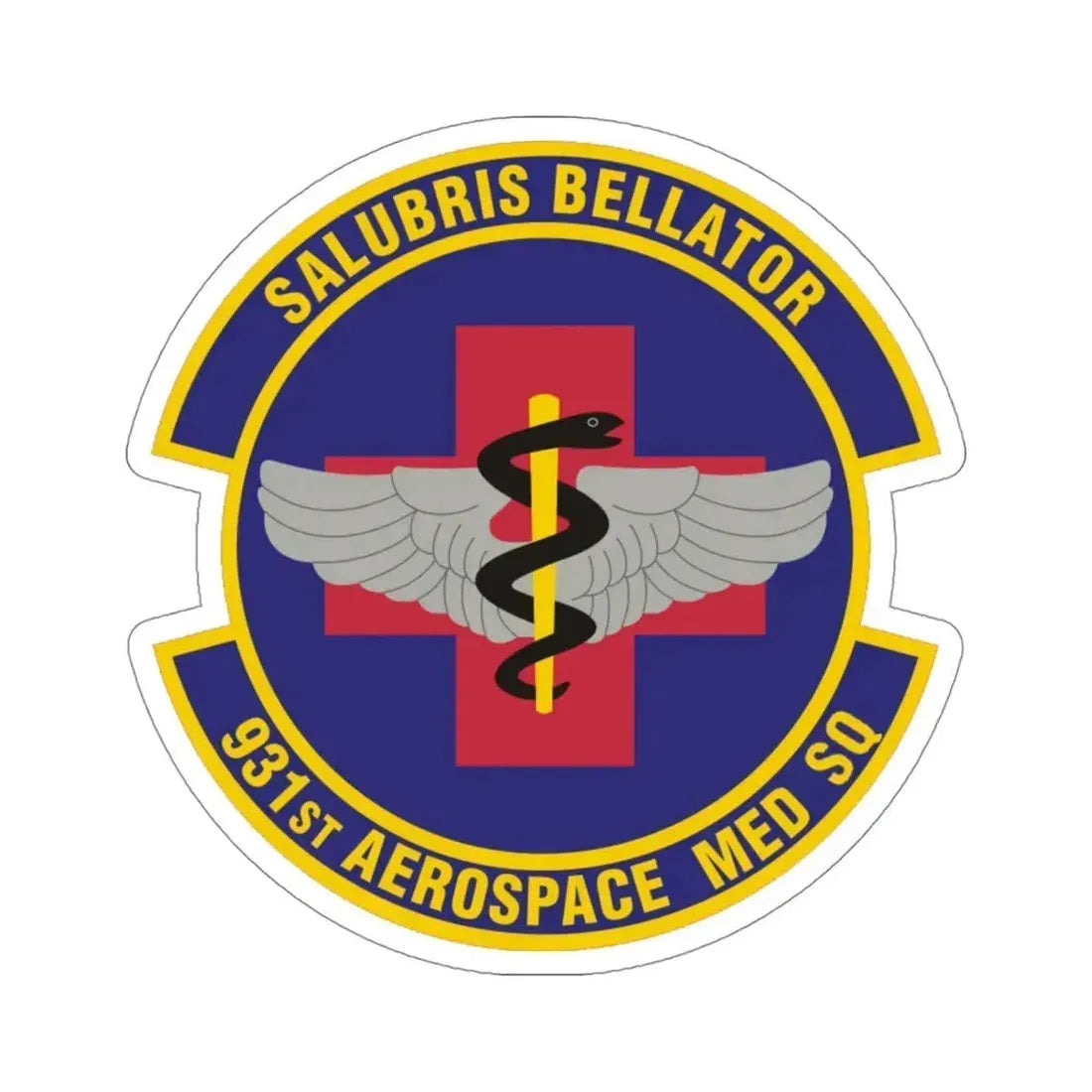 931 Aerospace Medicine Squadron AFRC (U.S. Air Force) STICKER Vinyl Die-Cut Decal 4 Inch - The Sticker Space