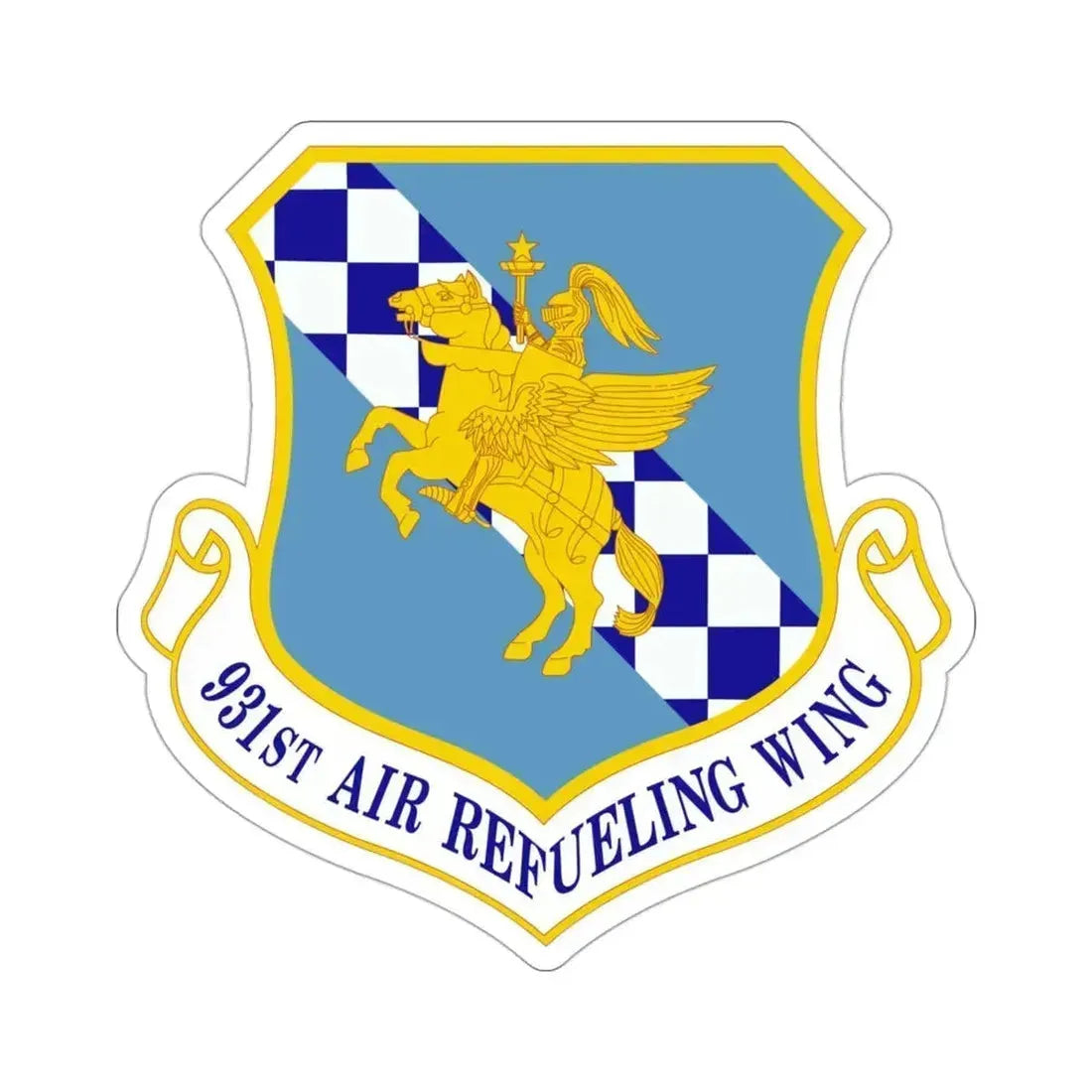 931 Air Refueling Wing AFRC (U.S. Air Force) STICKER Vinyl Die-Cut Decal 3 Inch - The Sticker Space