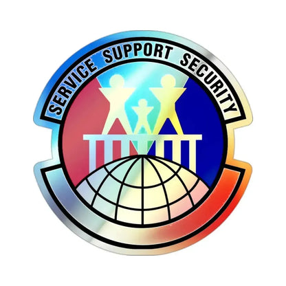 931 Force Support Squadron AFRC (U.S. Air Force) Holographic STICKER Die-Cut Vinyl Decal 2 Inch Holographic - The Sticker Space