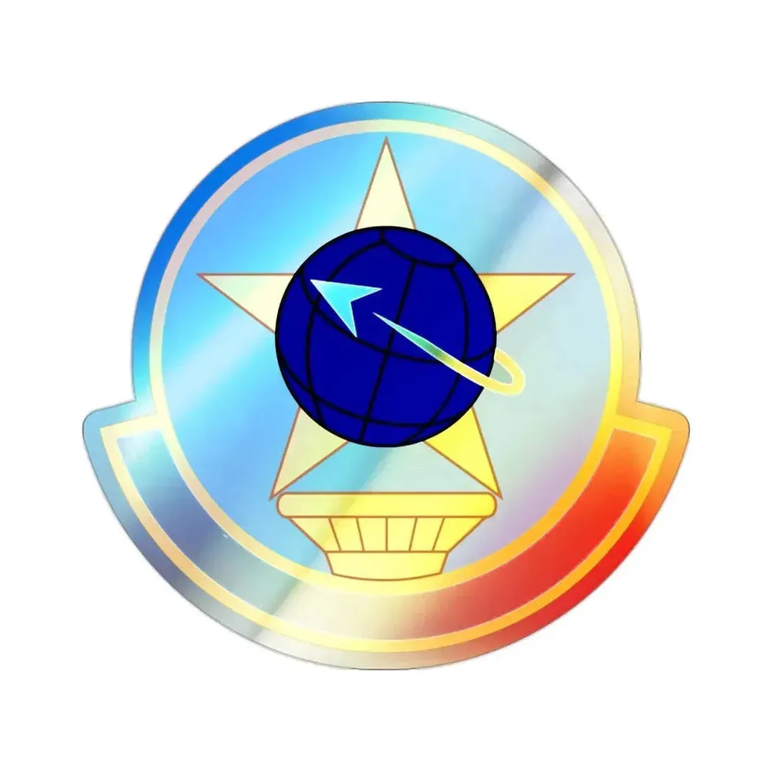 931 Operations Support Squadron AFRC (U.S. Air Force) Holographic STICKER Die-Cut Vinyl Decal 2 Inch Holographic - The Sticker Space