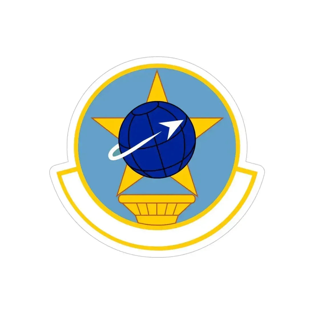 931 Operations Support Squadron AFRC (U.S. Air Force) REVERSE PRINT Transparent Die-Cut STICKER 5 Inch Die-Cut Transparent - The Sticker Space