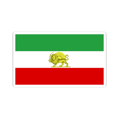 Lion and Sun Tricolor Flag (Iran) STICKER Vinyl Kiss-Cut Decal