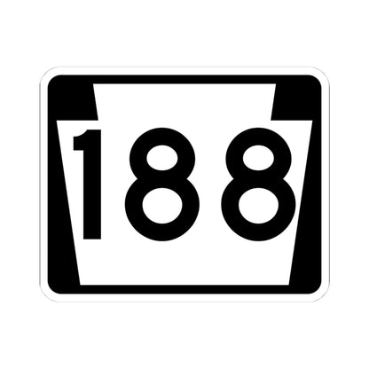PA-188 (Pennsylvania) (Road Sign) STICKER Vinyl Kiss-Cut Decal