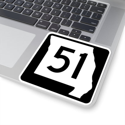 MO-51 (Missouri) (Road Sign) STICKER Vinyl Kiss-Cut Decal