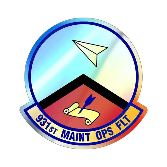 931st Maintenance Operations Flight (U.S. Air Force) Holographic STICKER Die-Cut Vinyl Decal 6 Inch Holographic - The Sticker Space