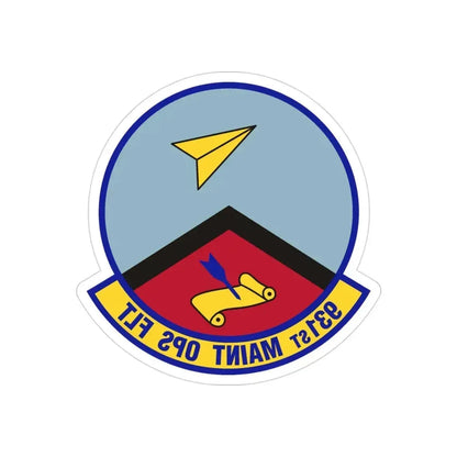 931st Maintenance Operations Flight (U.S. Air Force) REVERSE PRINT Transparent Die-Cut STICKER - The Sticker Space
