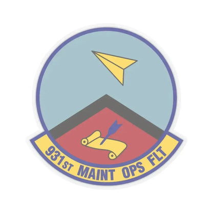 931st Maintenance Operations Flight (U.S. Air Force) STICKER Vinyl Kiss-Cut Decal 2 Inch Transparent - The Sticker Space