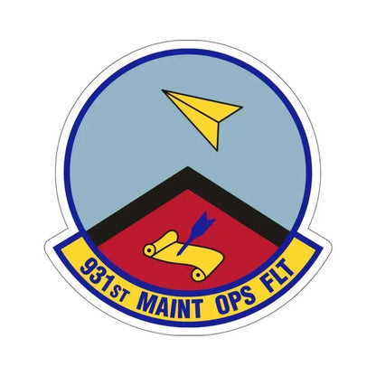931st Maintenance Operations Flight (U.S. Air Force) STICKER Vinyl Kiss-Cut Decal 6 Inch White - The Sticker Space