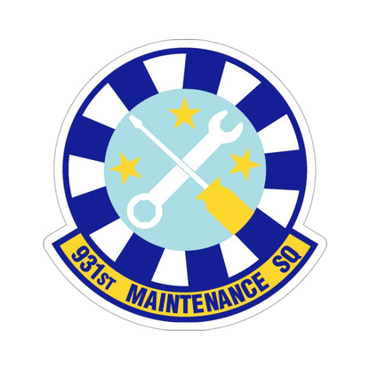 931st Maintenance Squadron (U.S. Air Force) STICKER Vinyl Die-Cut Decal-3 Inch-The Sticker Space