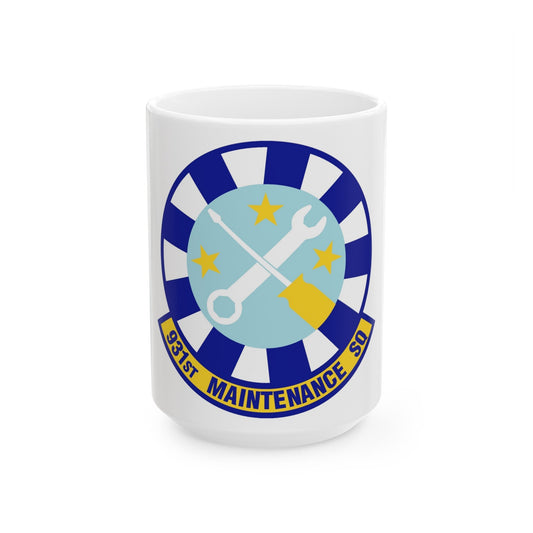 931st Maintenance Squadron (U.S. Air Force) White Coffee Mug-15oz-The Sticker Space