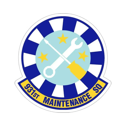 931st Maintenance Squadron (U.S. Air Force) STICKER Vinyl Die-Cut Decal 3 Inch - The Sticker Space