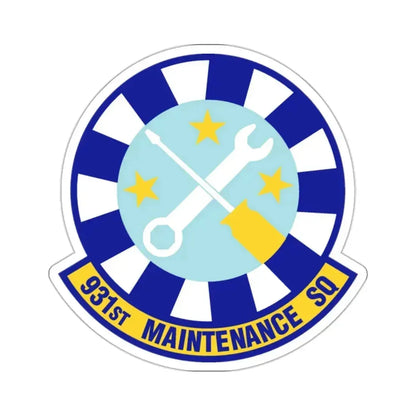 931st Maintenance Squadron (U.S. Air Force) STICKER Vinyl Kiss-Cut Decal 2 Inch White - The Sticker Space