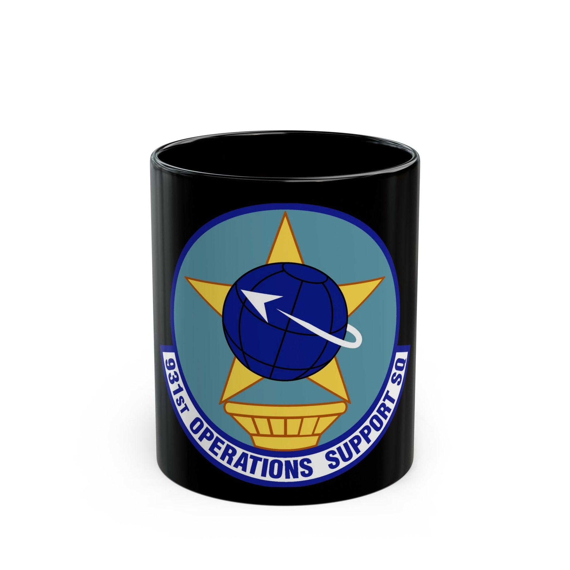 931st Operations Support Squadron (U.S. Air Force) Black Coffee Mug-11oz-The Sticker Space