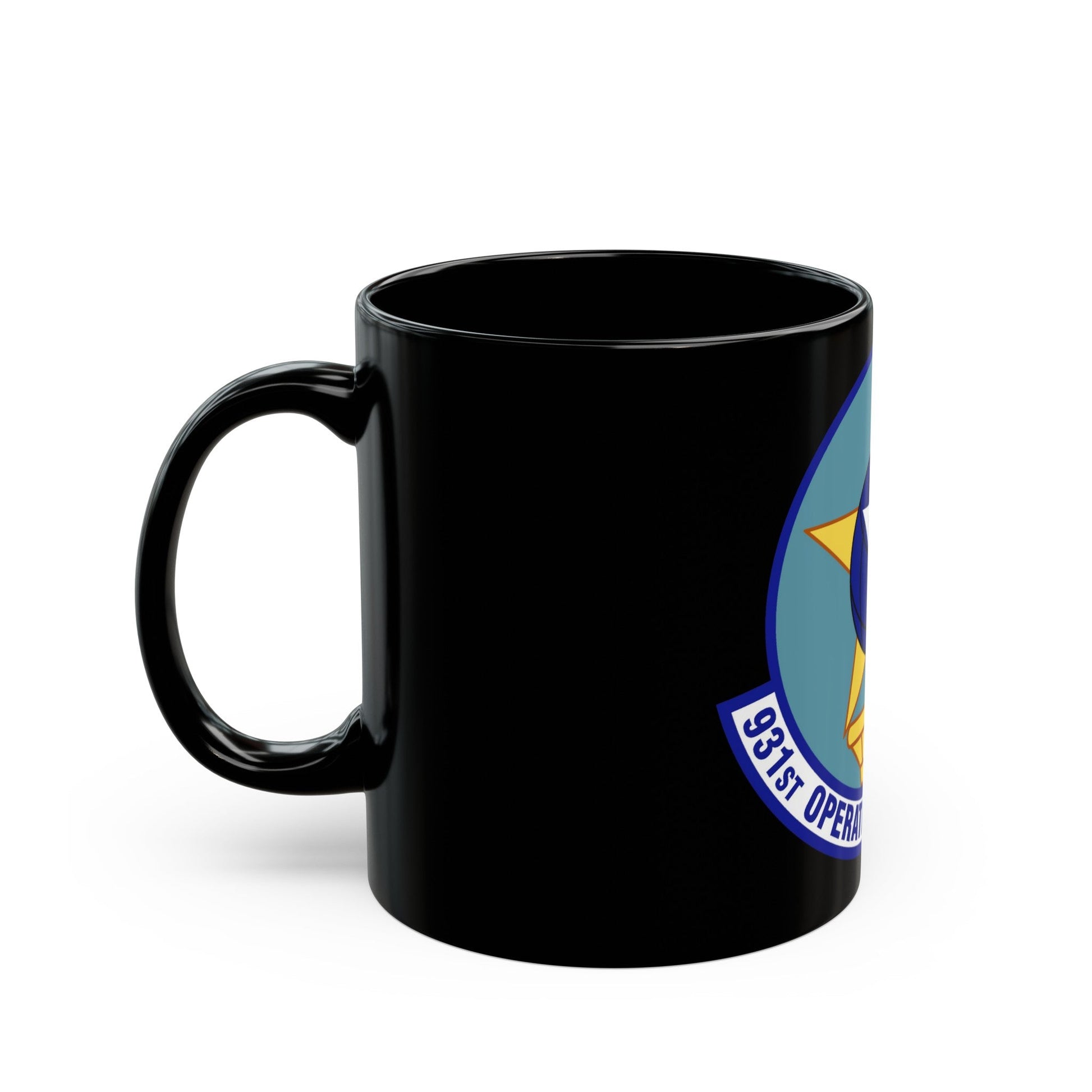 931st Operations Support Squadron (U.S. Air Force) Black Coffee Mug-The Sticker Space