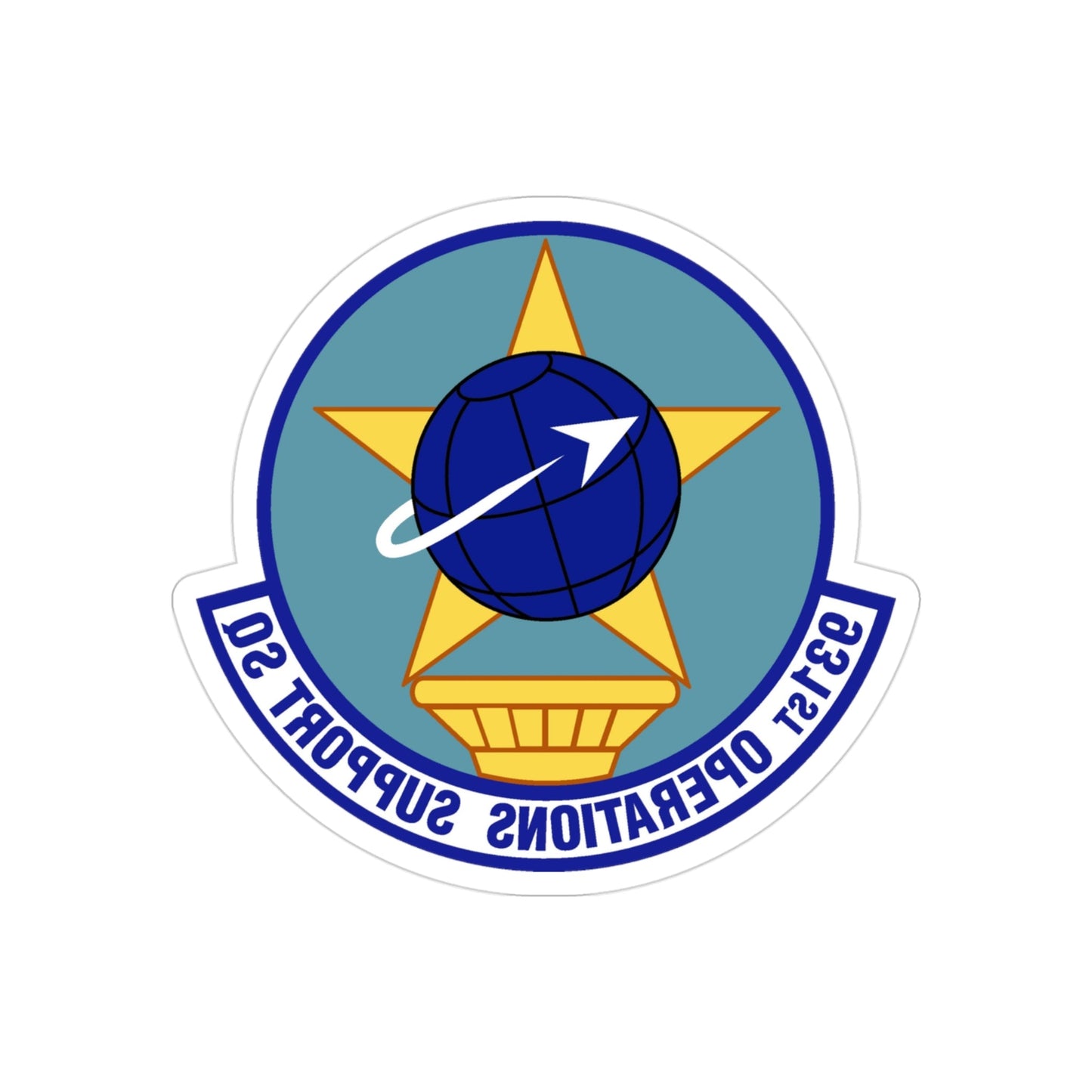 931st Operations Support Squadron (U.S. Air Force) REVERSE PRINT Transparent STICKER-3 Inch-The Sticker Space