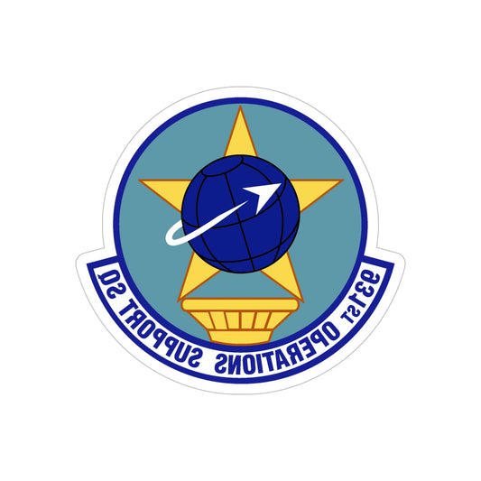 931st Operations Support Squadron (U.S. Air Force) REVERSE PRINT Transparent STICKER-6 Inch-The Sticker Space