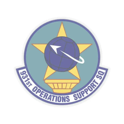 931st Operations Support Squadron (U.S. Air Force) STICKER Vinyl Kiss-Cut Decal 2 Inch Transparent - The Sticker Space